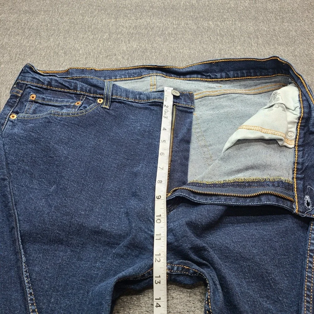 Levi's 505 Regular Fit Jeans Mens 40x30 Dark Blue Excellent Straight Leg Stretch